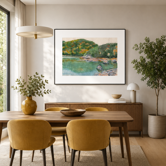 Reflections of Baie-des-Rochers | Art Print