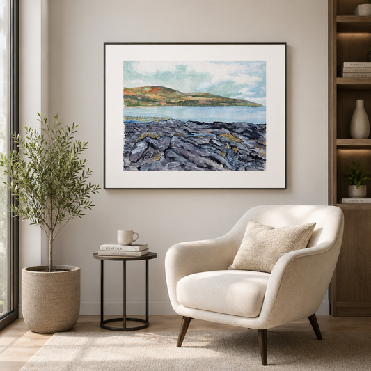 Shoreline at Cap-aux-Oies | Art Print