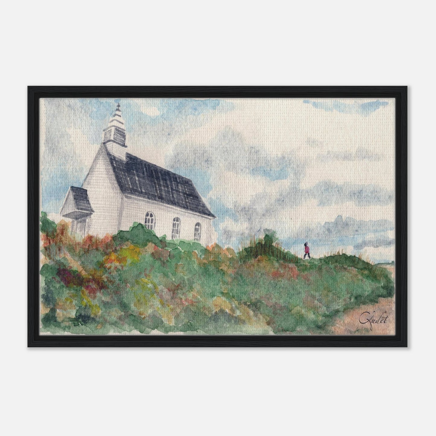 Sérénité à Port-au-Persil - Toile encadée