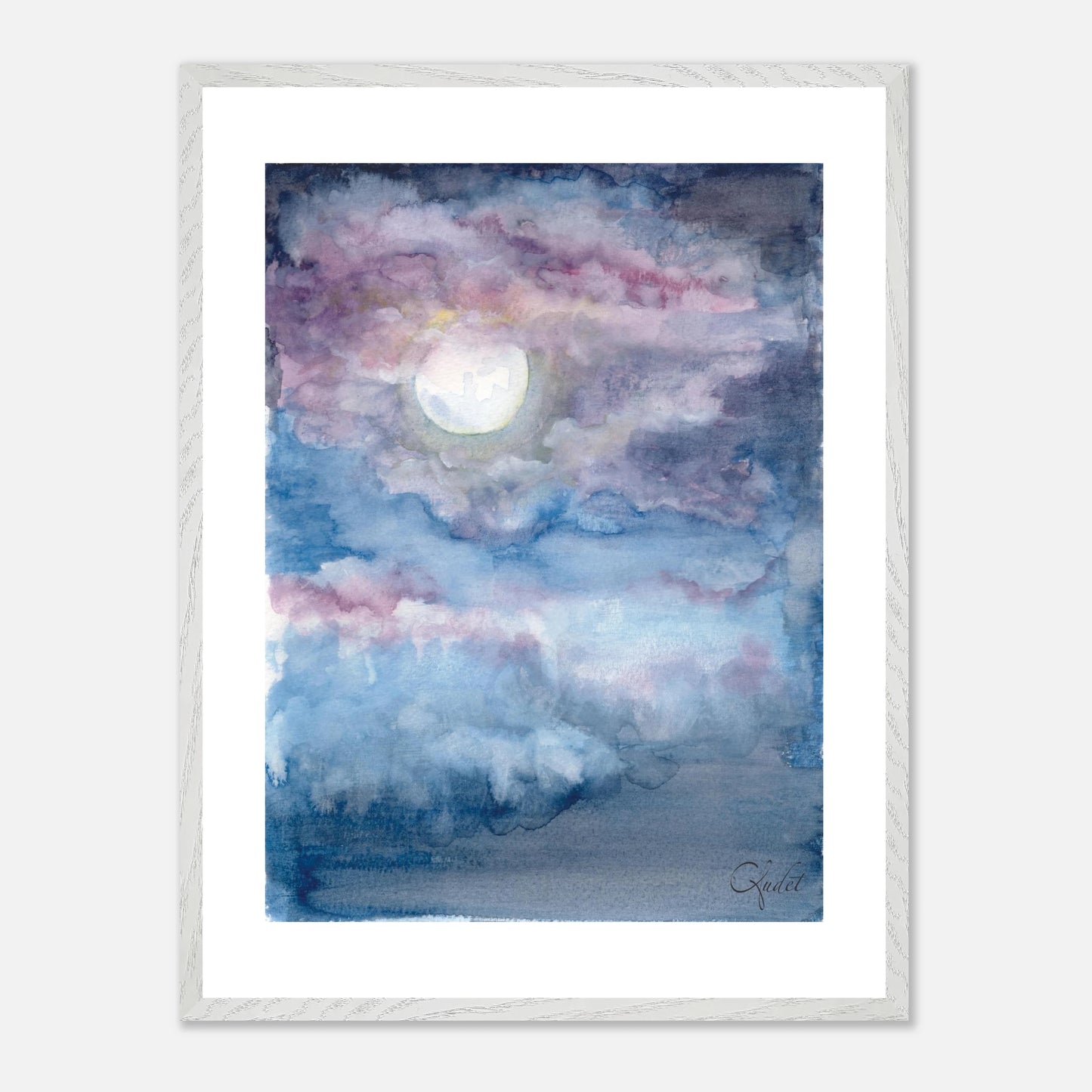 Voile de nuit - Affiche encadrée