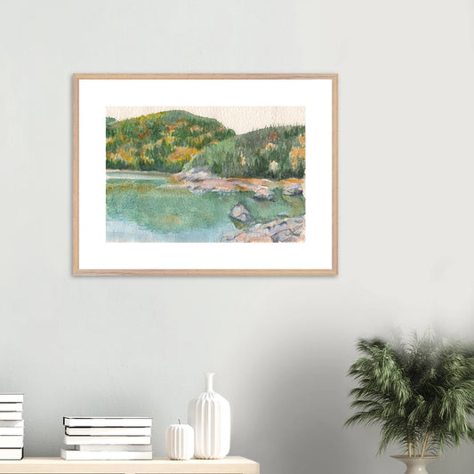 Reflections of Baie-des-Rochers | Art Print