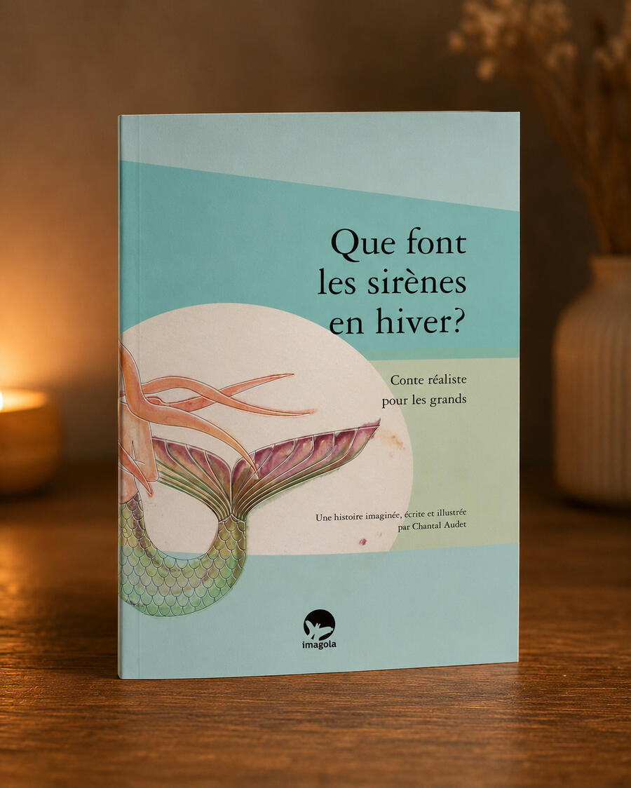 Que font les sirènes en hiver ? — Livre illustré à paraître en novembre 2026 Couverture du livre Que font les sirènes en hiver ? à paraître en novembre 2026