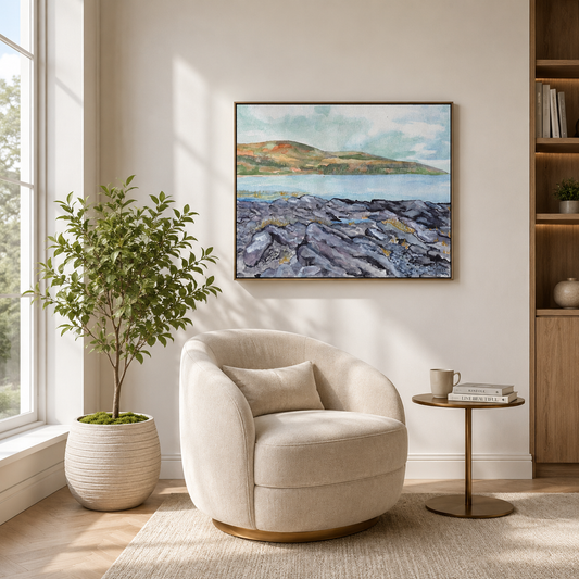 Shoreline at Cap-aux-Oies | Canvas