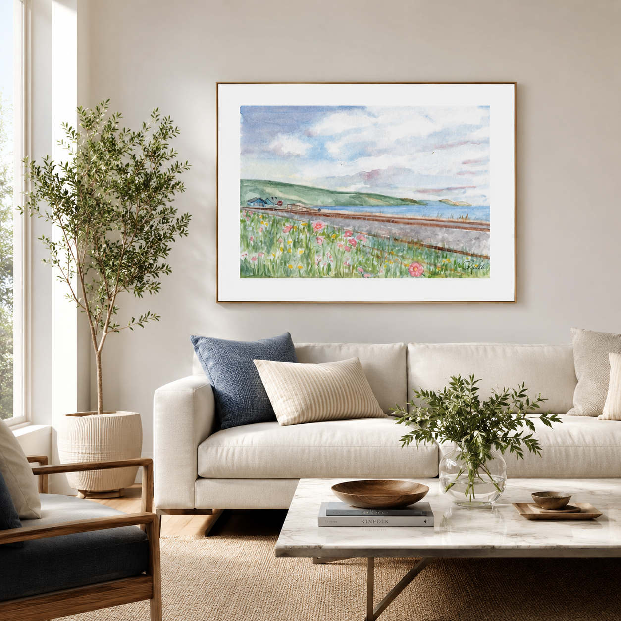 The Floral Track to Saint-Irénée | Art Print