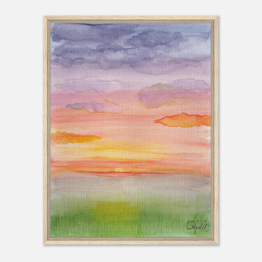 Horizon d’espoir - Toile encadrée